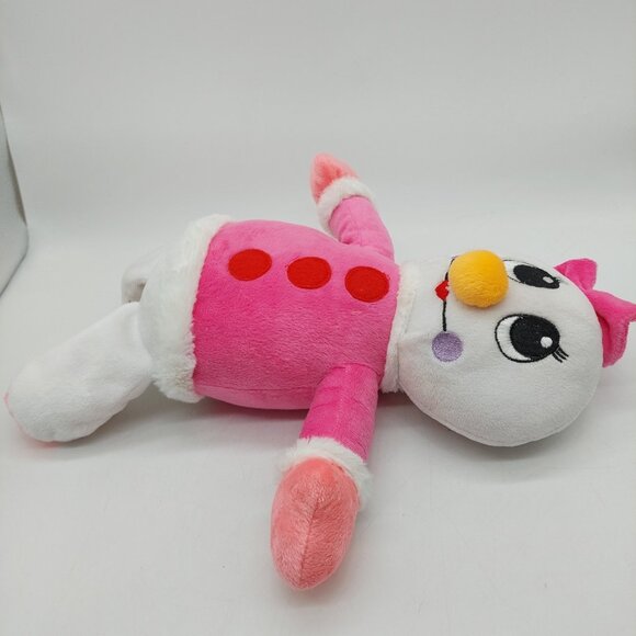 Kellytoy Girl Snowman Pink Jacket Mittens Bow Plush Stuffed Animal 12" Stuffed - Picture 7 of 9